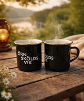 Mugg svart Örnsköldsvik